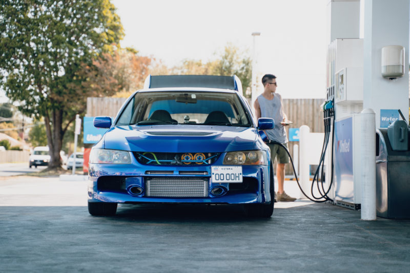 Mitsubishi EVO 9 blue1 | Overland Lady by Monique Song