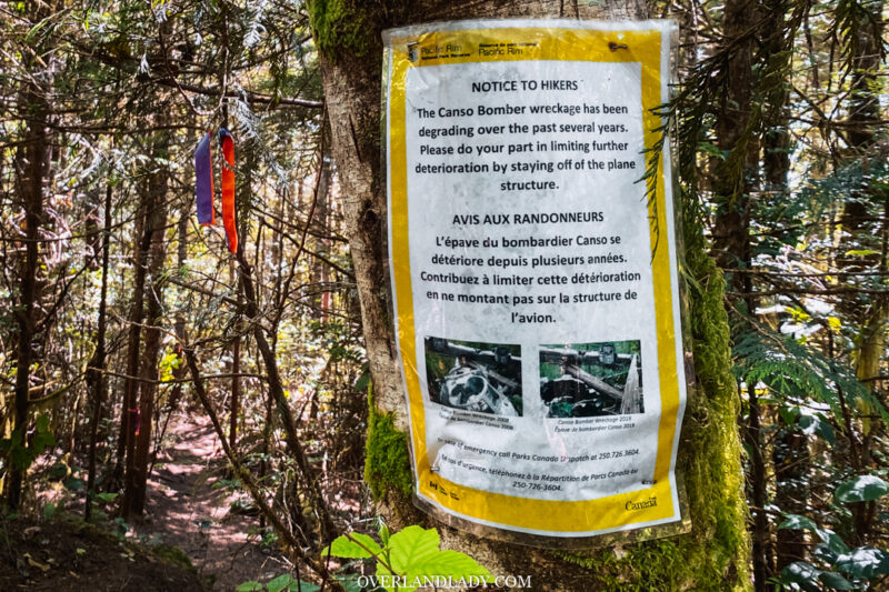 How to get to canso bomber crash site tofino 6 | Overland Lady by Monique Song