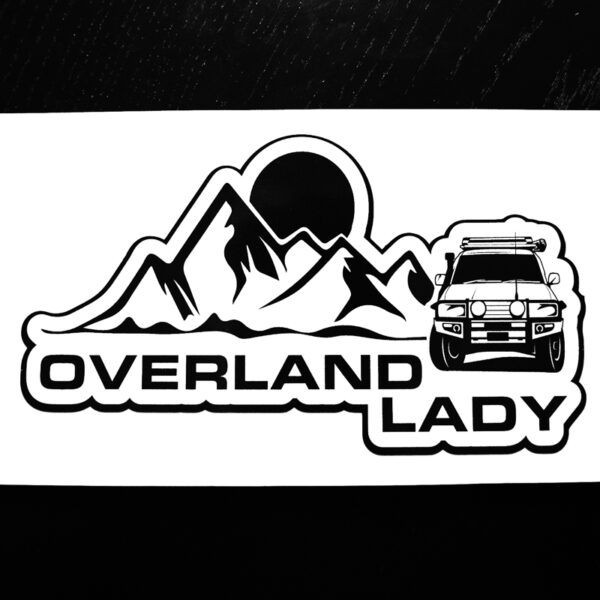 STICKER MOUNTAIN WHITE | Overland Lady by Monique Song