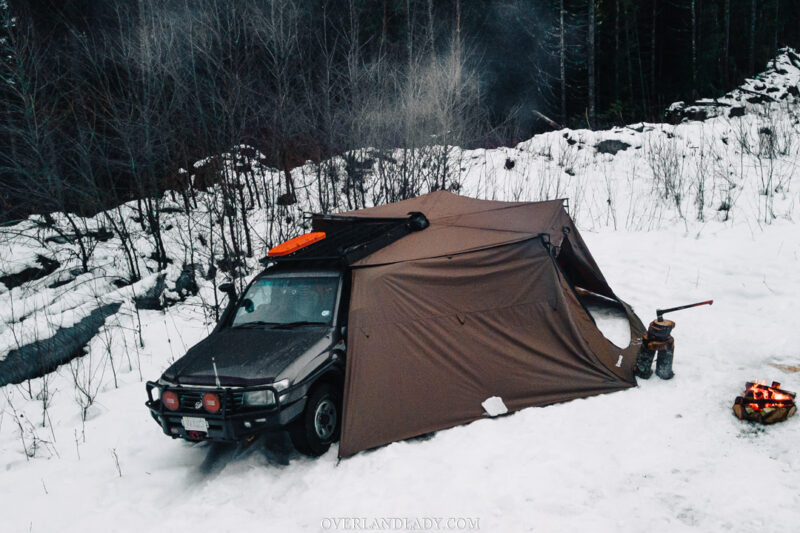 Snow Camp Landcruiser 100 series Rhino Rack 14 | Overland Lady by Monique Song