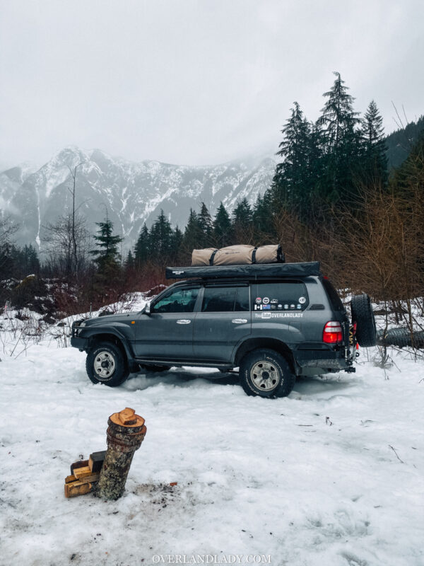Snow Camp Landcruiser 100 series Rhino Rack 21 | Overland Lady by Monique Song