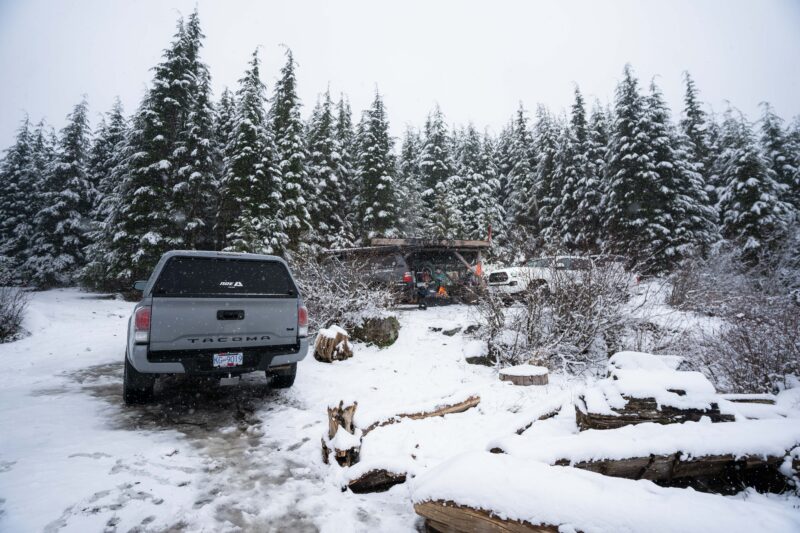 Toyota Tacoma Landcruiser snow wheeling 10 | Overland Lady by Monique Song