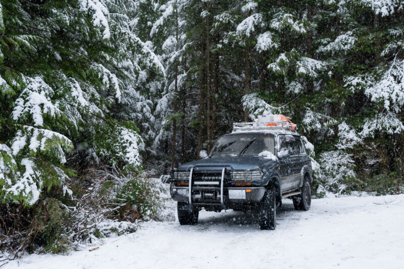 Toyota Tacoma Landcruiser snow wheeling 14 | Overland Lady by Monique Song