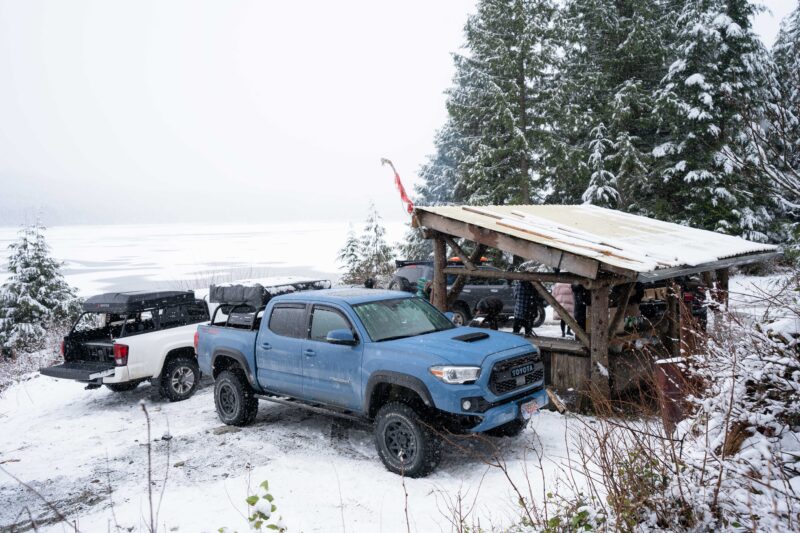 Toyota Tacoma Landcruiser snow wheeling 2 | Overland Lady by Monique Song