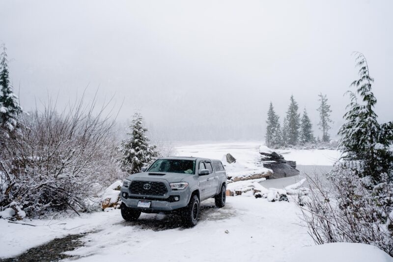 Toyota Tacoma Landcruiser snow wheeling 5 | Overland Lady by Monique Song