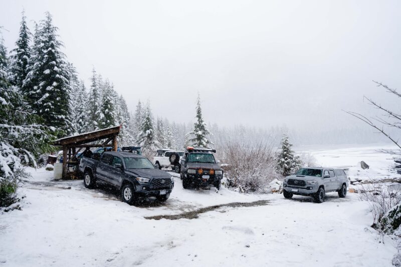 Toyota Tacoma Landcruiser snow wheeling 6 | Overland Lady by Monique Song