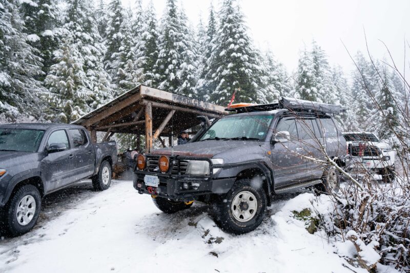 Toyota Tacoma Landcruiser snow wheeling 8 | Overland Lady by Monique Song