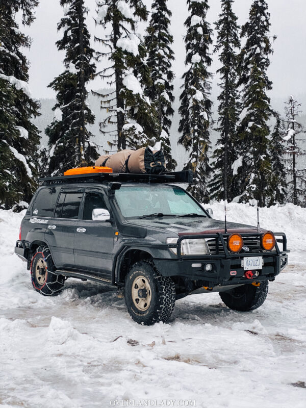Snow Camp Landcruiser 100 series Rhino Rack 28 | Overland Lady by Monique Song