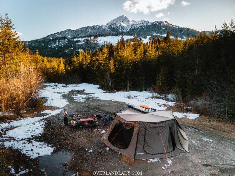 Solo Snowstorm Camping Jackery 1000 26 | Overland Lady by Monique Song