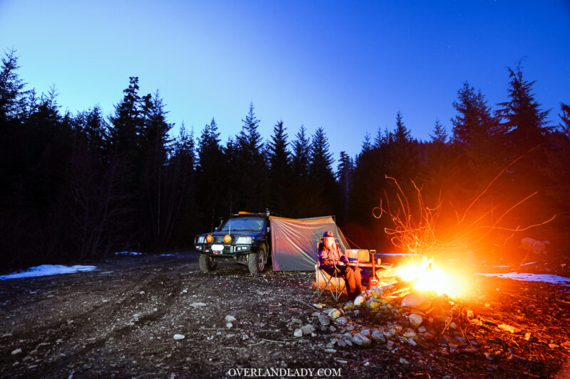 Solo Snowstorm Camping Jackery 1000 27 | Overland Lady by Monique Song