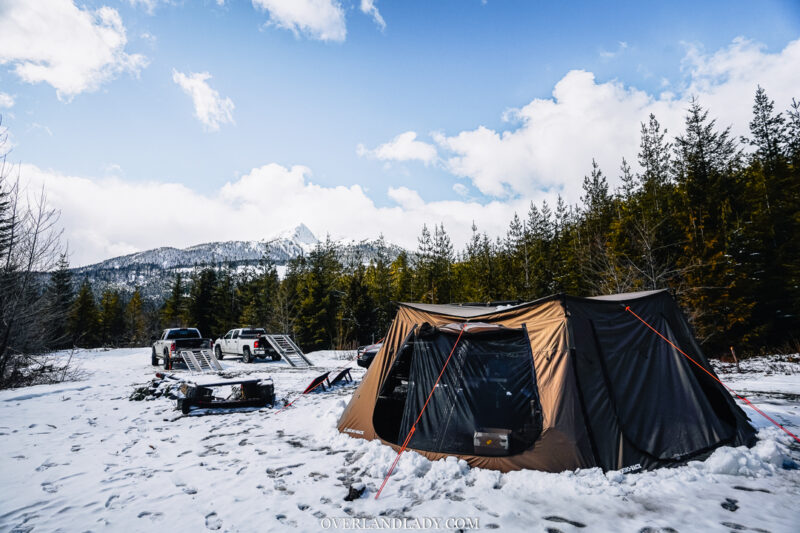 Solo Snowstorm Camping Jackery 1000 4 | Overland Lady by Monique Song