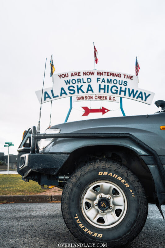 Alaska Highway Mile 0 Overland lady 12 | Overland Lady by Monique Song