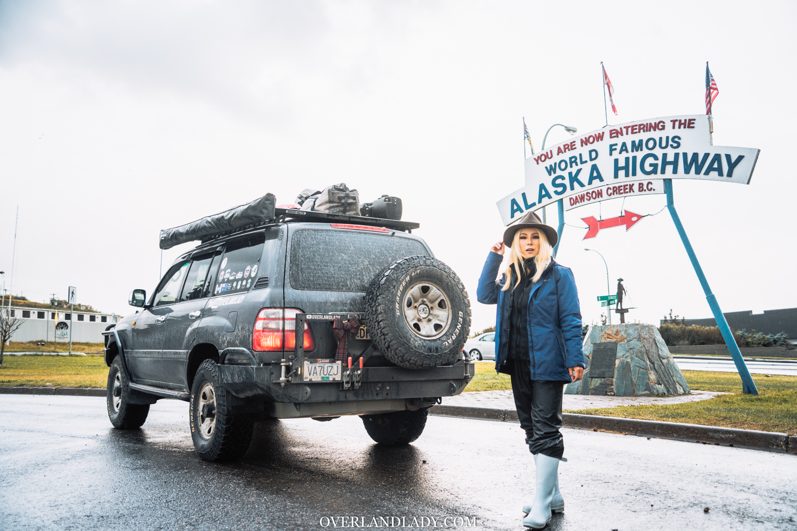 Alaska Highway Mile 0 Overland lady 7 | Overland Lady by Monique Song