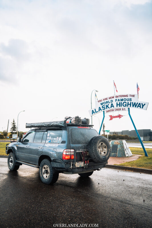 Alaska Highway Mile 0 Overland lady 8 | Overland Lady by Monique Song