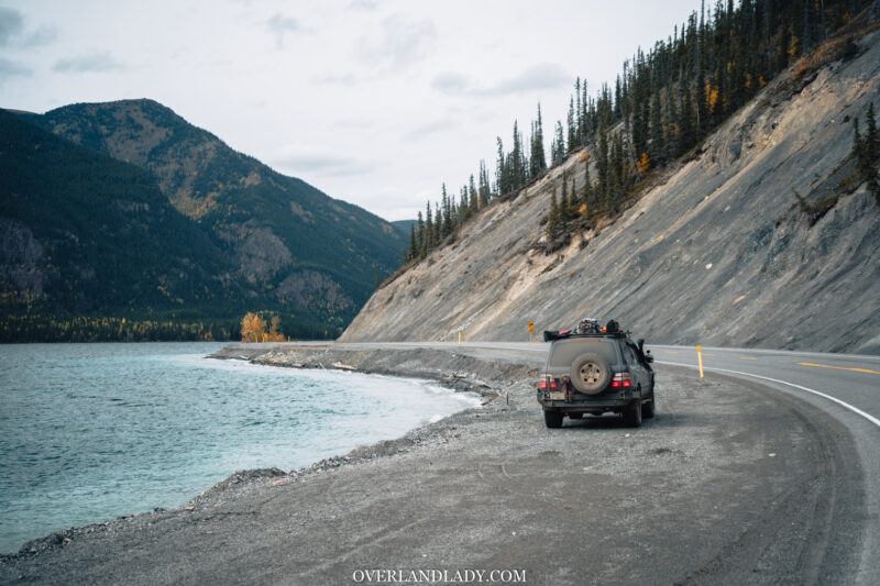 toyota landcruiser overland lady alaska highway 6 | Overland Lady by Monique Song