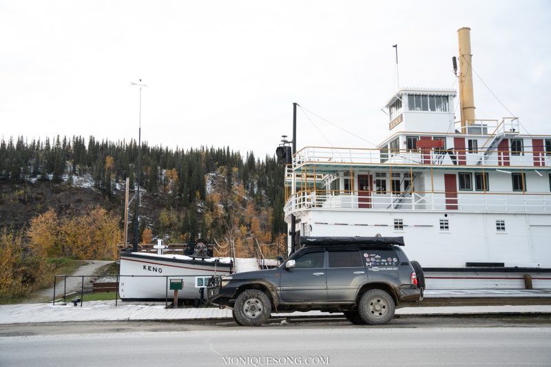 Toyota Landcruiser in Dawson City Yukon. S.S. KENO.