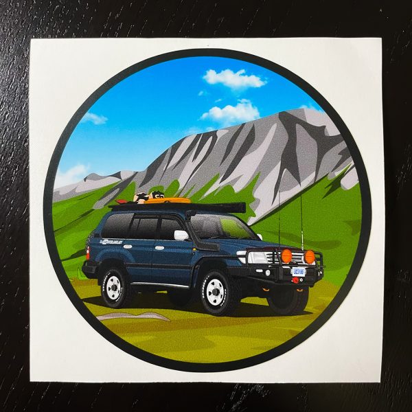 OverlandLady sticker LC100 single | Overland Lady by Monique Song